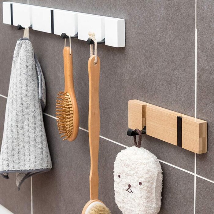 Гачок вішалка дерев'яні гачки для верхнього одягу складна вішалка настінна гачки для верхнього одягу з 5 складними гачками для кур