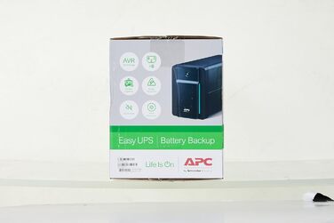 ДБЖ APC Easy UPS - BVX900LI-GR - джерело безперебійного живлення 900 ВА з виходами Schuko, запобіжником акумулятора та захистом від перенапруг, резервний акумулятор зі стабілізатором стабілізатора, світлодіодні індикатори (1600 ВА / 900 Вт, виходи IEC - I