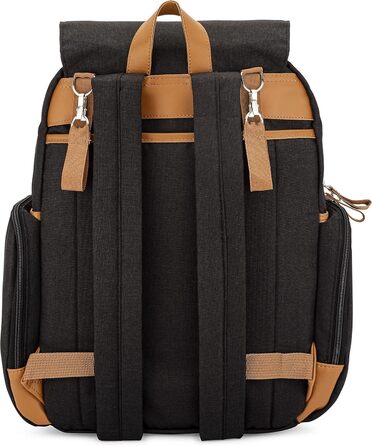 Пеленальний рюкзак Parker - велика пеленальна сумка з ізольованими кишенями, ременями для коляски та пеленальним килимком - 'Birch