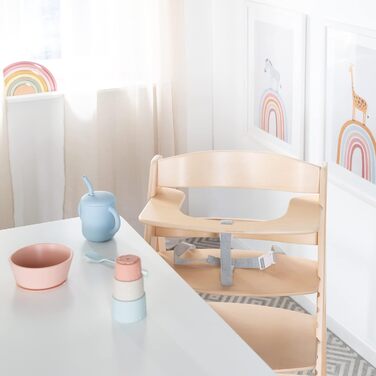 Дитячий стільчик для годування roba Sit Up Flex - Дерев'яний стільчик для годування, який росте разом з дитиною - Регульований сті