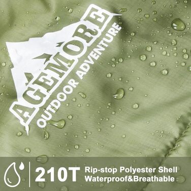 Бавовняний фланелевий спальний мішок для кемпінгу, походів або трекінгу. Водонепроникний спальний мішок розміру &quotqueen-size&quot для дорослих або підлітків. Підходить для вантажівок, наметів або спальних мішків. Легкий, зелено-коричневий.