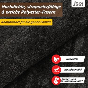 Килимок для внутрішніх приміщень JSEI 50x80 см, нековзний килимок для дверей, який можна прати в пральній машині, водонепроникний килимок для дверей, нековзний килимок для собак, що вловлює бруд, вхід, передні двері та коридор, темно-сірий 50 x 80 см