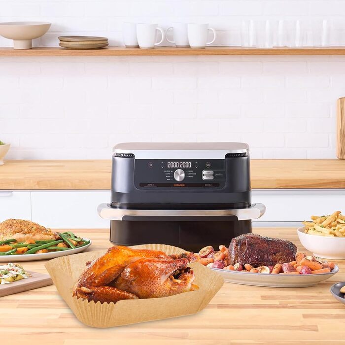 Аксесуари для фритюрниці Ninja Foodi Flexdrawer 10.4 л AF500DE.150 шт. Папір для випічки аерофритюрниці Папір для випічки для ніндзя AF500EU, також сумісний з Instant 8.5 л і Duronic 10 л