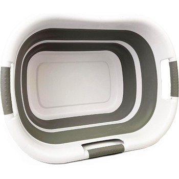 Складаний пластиковий кошик для білизни, 40 л, складаний висувний контейнер/органайзер для зберігання - переносна ванна для білизн