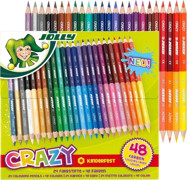 Олівці JOLLY Superstick Crazy Color 24 олівці з 48 кольорами 24 шт. и (1 упаковка)