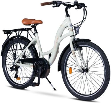 Дюймовий алюмінієвий міський велосипед для дівчат, 21 передача, розмір рами 13-14 дюймів., 26-