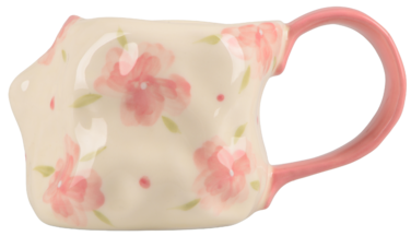 Чашка 400 мл Handmade Pink LED