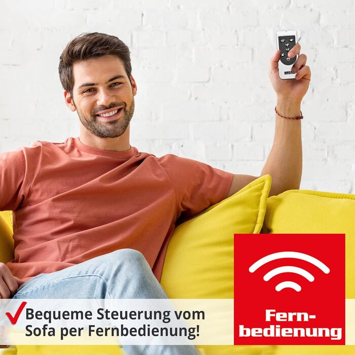 Електричний обігрівач HECHT (нова версія) - Обігрівач для швидкого та затишного тепла - Енергозберігаючий - З 3 рівнями потужності