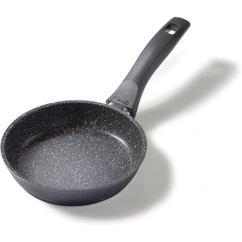 Сковорода STONELINE 16 см, сковорода підходить для індукції, сковорода покрита справжніми частинками каменю, сковороди та універса