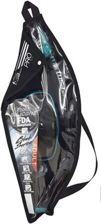 Комплект маски та трубки TUSA Sport UC1625 для дорослих Black Series, чорний/яскраво-рожевий