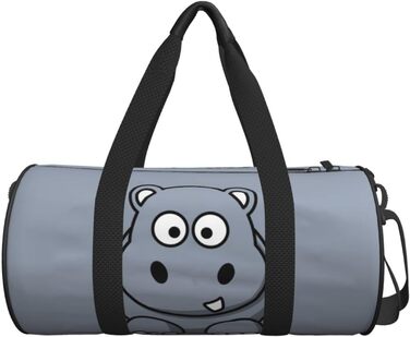 Дорожня сумка-мішок Веселий Бегемот, спортивна сумка для чоловіків та жінок, сумка для подорожей