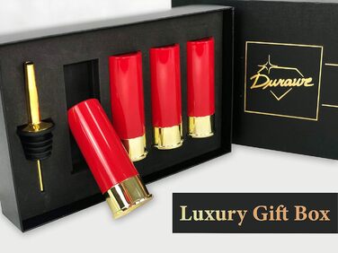 Набір з 12 гільз Чарки Набір з 4 шт. , Патронна гільза Чарки, Алкогольний наливник, Чудова ідея подарунка Набір склянок для пиття