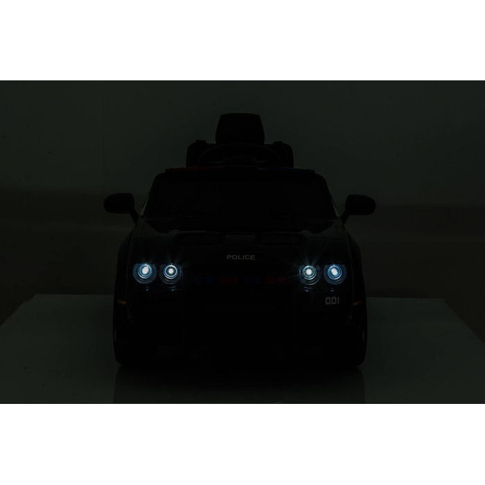 Дитячий транспортний засіб - електромобіль Dodge Challenger з поліцейською ліцензією - акумулятор 12В, 2 двигуни - пульт дистанцій