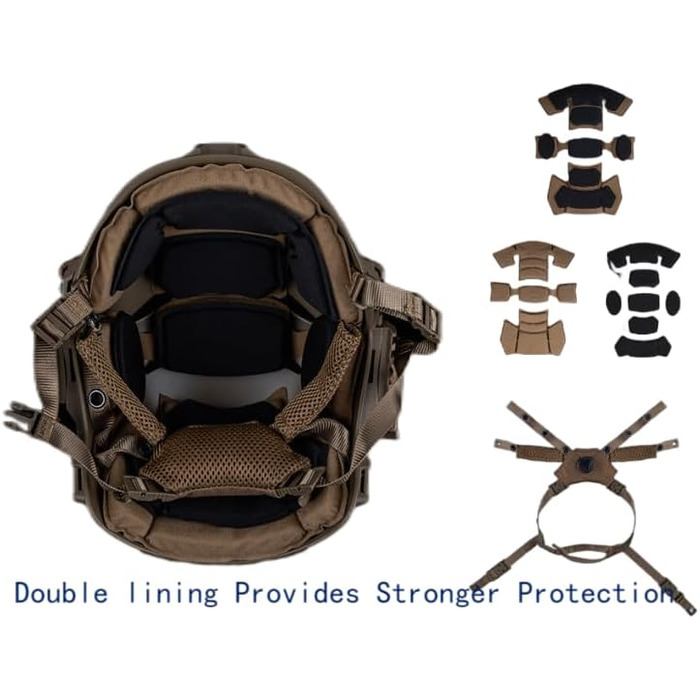 Багатофункціональний страйкбольний шолом 3.0 з переднім кріпленням для NVG, двошарова підкладка, тактичний пейнтбольний страйкбольний швидкий шолом сірого кольору, регульований обхват голови 56-60 см