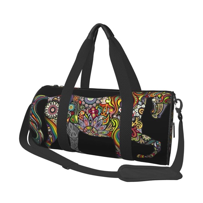 Дорожня сумка з квітковим візерунком, етнічний стиль, спортивна сумка для чоловіків та жінок, сумка-мішок, спортивна сумка