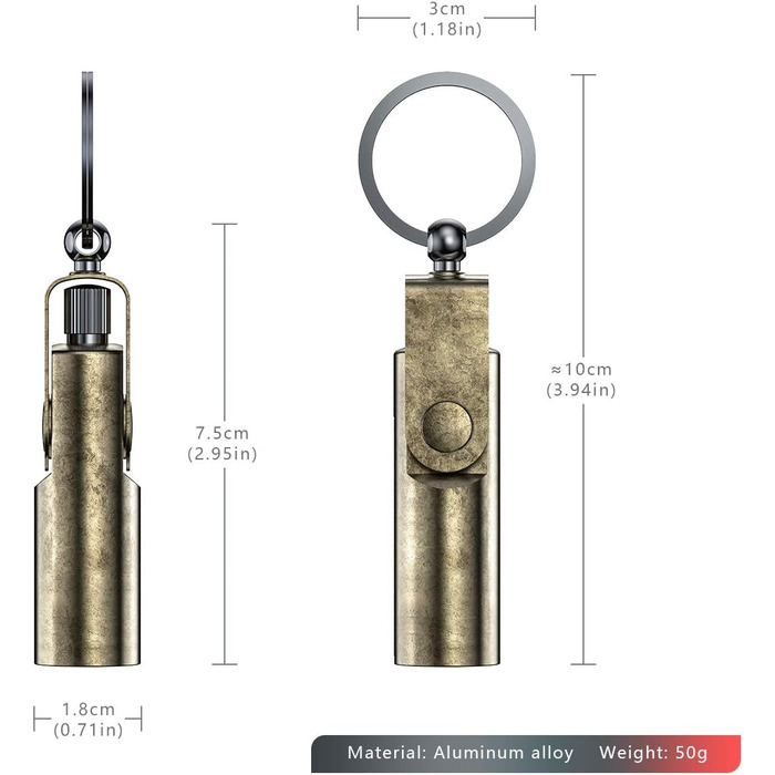 Вічний запальничок VVAY з бензиновим паливом та брелоком, постачається без палива
