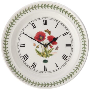 Настінний годинник Portmeirion Botanic Garden Poppy, багатоколірний (25,4 x 25,4 см)