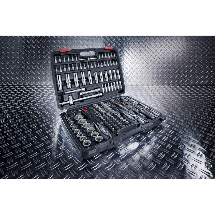 Набір інструментів ViGOR V2461, 172 предмети шестигранники, квадрати, внутрішні та зовнішні шестигранники, хрестоподібні, плоскі та Pozidriv