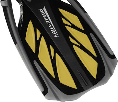 Ласти для сноркелінгу Aqua Speed довгі для дорослих Ласти для дайвінгу для чоловіків та жінок Ласти для сноркелінгу Ласти для дайвінгу Ласти для плавання Ласти для плавання Ласти для басейну INOX Розмір 42/43 Сірий/Жовтий