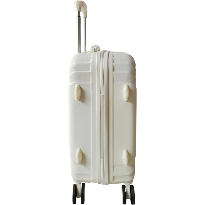 Набір валіз Mabell 4 шт., жорсткий корпус, на колесах, телескопічна ручка, кодовий замок, білий колір, колекція NTK