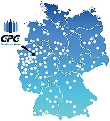 Балон з вуглекислим газом Gases Partners 2 кг/газовий балон, наповнений 2 кг вуглекислого газу (CO2) / харчова якість відповідно до E290 / НОВА пляшка / 10 років TV