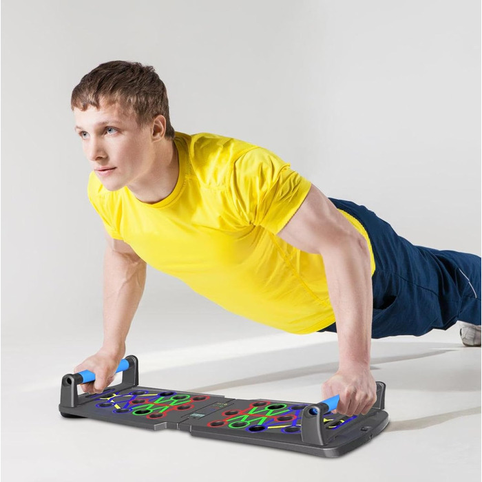 Набір преміум-дощок для віджимань, дошка для віджимань WIYETY з ручками для віджимань, дошка для віджимань для тренування всього тіла та ефективних віджимань