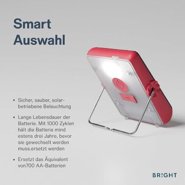 Сонячний ліхтарик BRIGHT Start - компактний, багатофункціональний сонячний ліхтарик для щоденного використання, кемпінгу та надзвичайних ситуацій