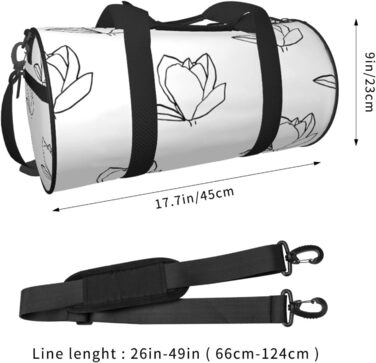 Дорожня сумка Весняна магнолія у стилі мінімалізм, спортивна сумка для чоловіків та жінок, сумка-мішок