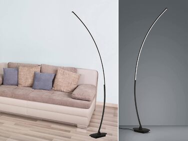Стільовий торшер Reality Solo R42791132, матовий чорний метал, з LED-лампою 11 Вт