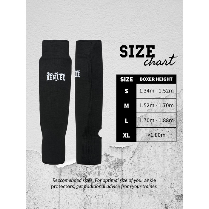 Щитки для гомілок BENLEE Shinney L чорні