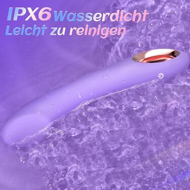 Вібратор-фалоімітатор Gobeken для жінок, з 10 режимами вібрації та кутом нахилу 30°