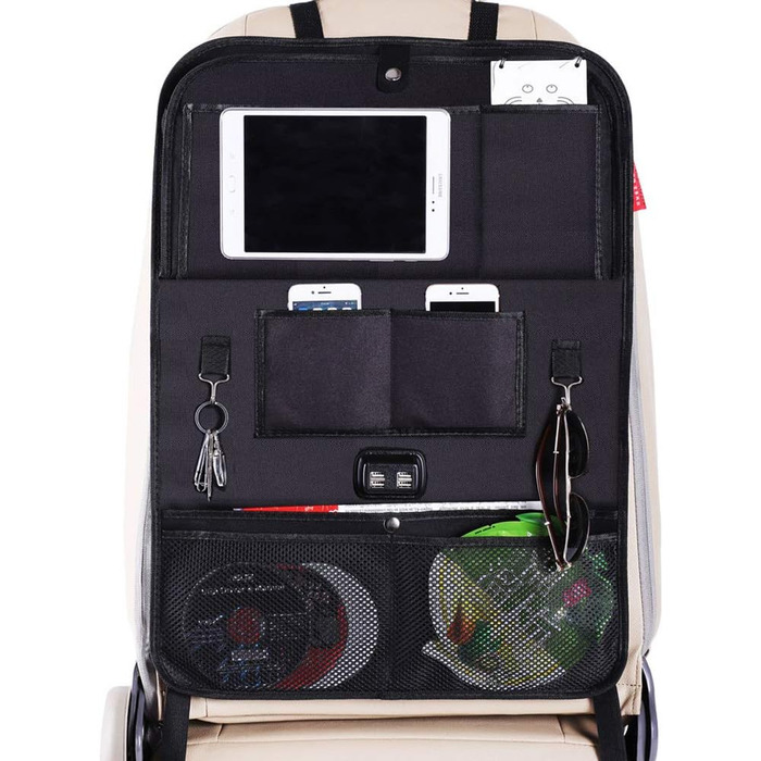 Міцний захисний чохол для спинки, автомобільний органайзер для заднього сидіння для дітей автомобільний чохол для спинки сумка зах