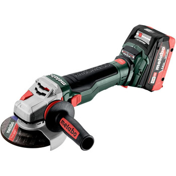 Акумуляторна кутова шліфувальна машина Metabo WB 18 LTX BL 15-125 Quick (18 В, вкл. 2 акумулятора 5,5 Ач, з Metabox 165, діам. кру