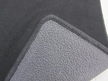 Килимок для офісного крісла, захисний килимок для підлоги, офісний килимок - надзвичайно висока якість Чорний велюр. 100x140 см