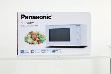 Мікрохвильова піч Panasonic NN-E201WMEPG Solo (800 Вт, 20 літрів) Біла без гриля Одинарна біла