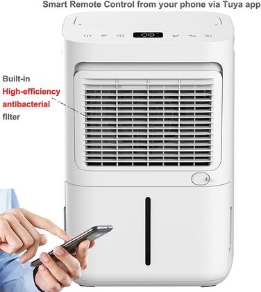 Осушувач повітря 13 л/добу (ALPHA-Q13 Pro WiFi),Осушувач підходить для приміщень площею від 20 м до 50 м,для приміщення підвалу кв