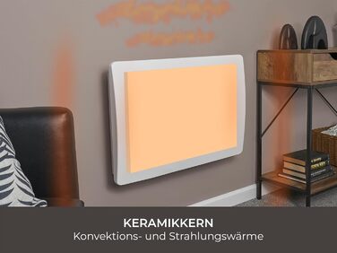 Електричний радіатор Adam Solis з керамічним сердечником потужністю 1500 Вт білого кольору