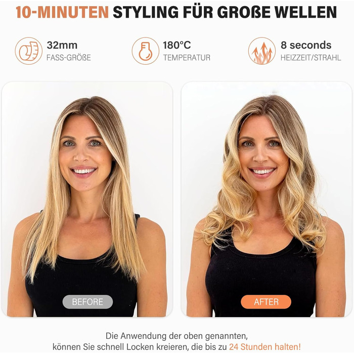 Плойка 9-32 мм з різними насадками - плойка janelove 6 в 1 для короткого волосся Дрібні локони, плойка 80C-230C для великих локоні