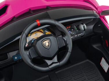 Дитячий електромобіль FINOOS Lambo Veneno 24V електромобіль для дітей 2-місний, гумові шини 4X4, шкіряне сидіння, з пультом дистан