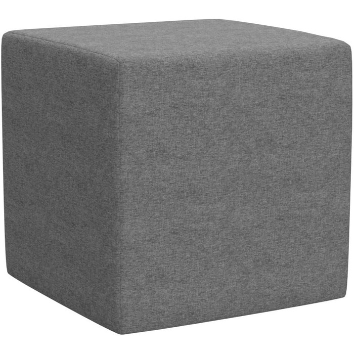 Темно-сірий пуф-куб Подушка на підлогу 40x40x40 см Зручне крісло-мішок для вітальні Підставка для дивана та ліжка Табурет у стилі пуфа