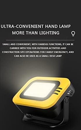 Портативний світлодіодний робочий ліхтар, водонепроникний сонячний ліхтар 1200 люмен з трьома рівнями яскравості, що перезаряджається через USB, ідеально підходить для гриля на вулиці, намету, патіо та саду, зелений