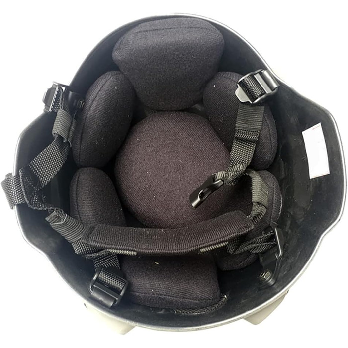 Шолом Fast з м&39якою підкладкою, розмір 22,05-23,62 дюйма, регульований, універсальний страйкбольний шолом для пейнтболу з бічними планками, кріпленням для NVG для полювання (чорний)