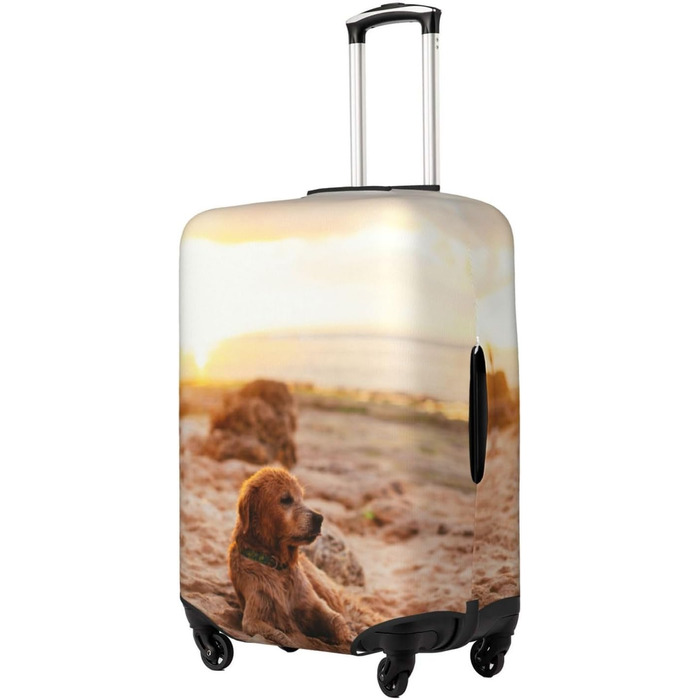 Чохол для валізи BAFAFA з принтом, захисний чохол для багажу, еластичний захист від подряпин та пилу, чорний, розмір 95