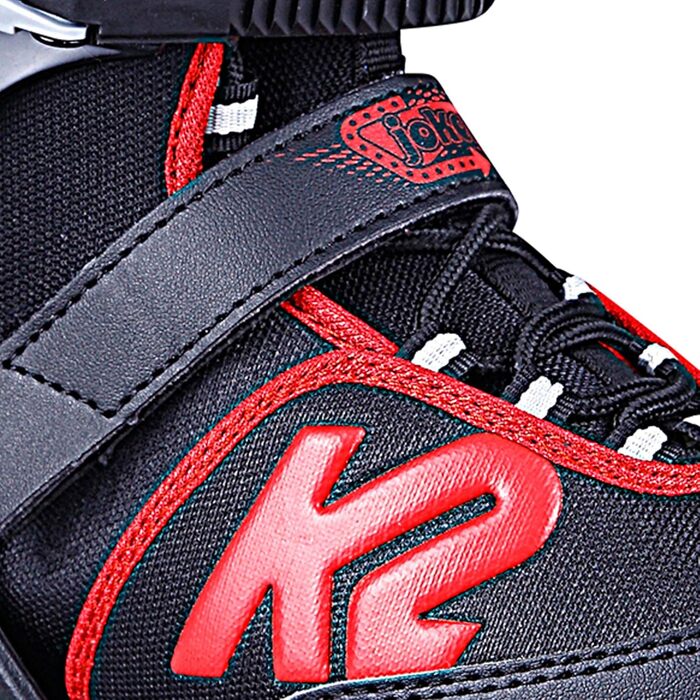 Ковзани для хлопчиків K2 Skates Joker Ice L (ЄС 35-40 / Великобританія 3-7 / США 4-8) чорно-червоні