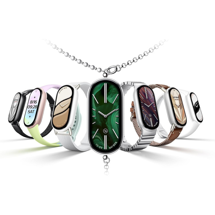 Фітнес-трекер Xiaomi Smart Band 10, смарт-годинник, 1,72-дюймовий AMOLED-дисплей, 21-денний час роботи від батареї, водонепроникність 5 атм, відстеження серцевого ритму та сну, понад 150 спортивних режимів, швидке зняття, чорний, сучасний