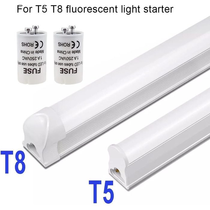 Стартер SRunDe 12 шт. люмінесцентна лампа 4-65 Вт 1A 85-265 В T5/T8 стартовий набір манекен стартера