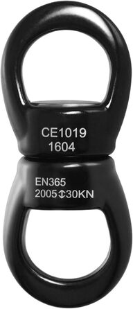 Гойдалки поворотні 30 кН Найбезпечніший поворотний пристрій гойдалки спінер карабін поворотний альпіністський мотузковий поворотний для веб-гойдалки гамак