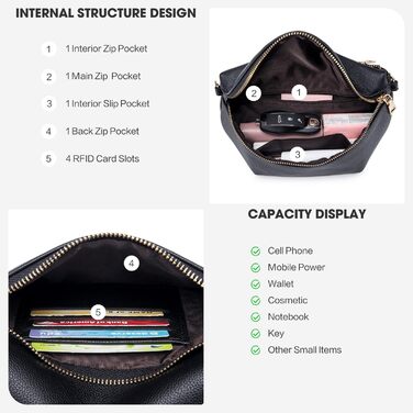 Маленькі жіночі сумки через плече Roulens, елегантні жіночі сумки через плече, веганські сумки зі шкіри PU, жіночі сумки крос-боді