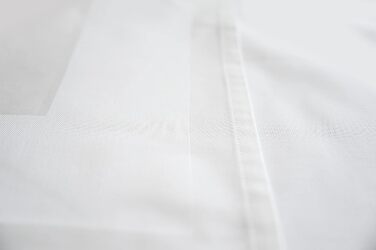 Дамаська скатертина texpot 130 x 250 см білий атласний край прати при 95C 100 бавовна