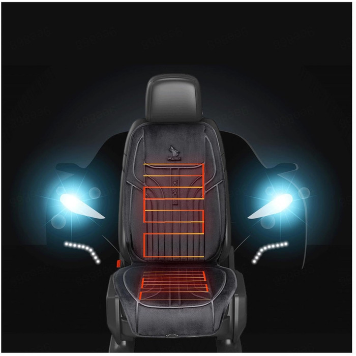 Чохли для сидінь NURII з підігрівом 12 В, інтелектуальне керування, регульована температура Підігрів сидінь Uto 12 В Універсальні чохли для сидінь Comfort UTO для вантажівки, -1Pckung 1Pckung (D, 1 упаковка)